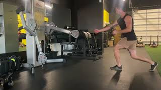 Reverse Lunge with Cable Row