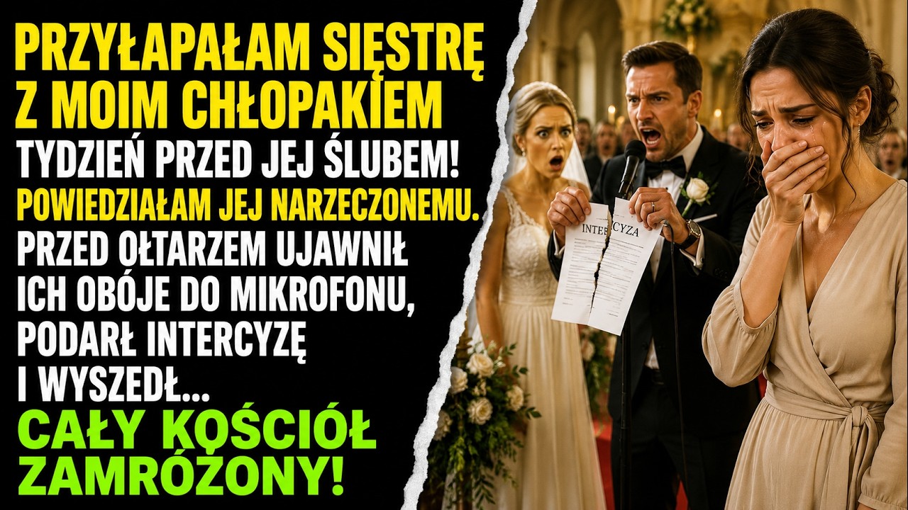 Siedziałam przy kuchennym stole, sącząc kawę, gdy telefon zawibrował. „Nie uwierzysz, co się stało" – usłyszałam zdyszany głos kuzynki. „Grzegorz stanął przed ołtarzem, wyciągnął kartkę i...