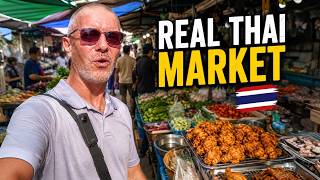 A Walk Around a REAL Rural Thai Sunday Market No Talking Just Thailand