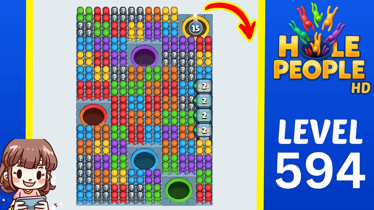Hole People Level 594 Solution Walkthrough