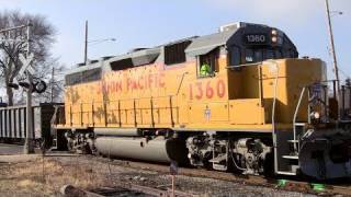 UP 1360 in Crystal Lake, Illinois on 1-4-2011