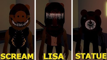 HOW TO GET "SCREAM, Lisa, Statue" | Piggy: The Result of Isolation