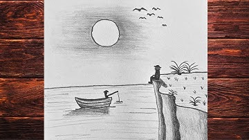 HOW TO DRAW CLIFF, Easy Cliff Drawing, Easy Pencil Drawings