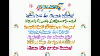 IDOLiSH7 –ナナツイロ REALiZE– Kanji, Romaji, Sub Indo Lyrics