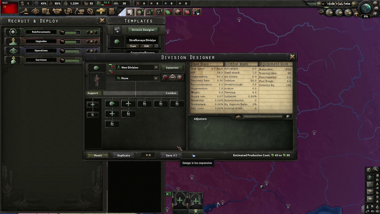 Hearts of Iron 4 - How To Create an Empty Division Template - YouTube