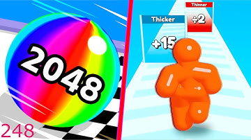 Ball Run 2048 Vs Tall Man Run - Android iOS Gameplay Walkthrough - Mobile Games - 248