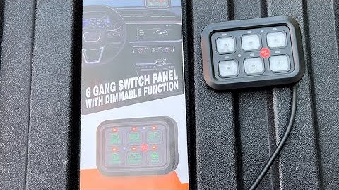 Primelux 6 gang switch panel - 3rd gen Tacoma install/overview.