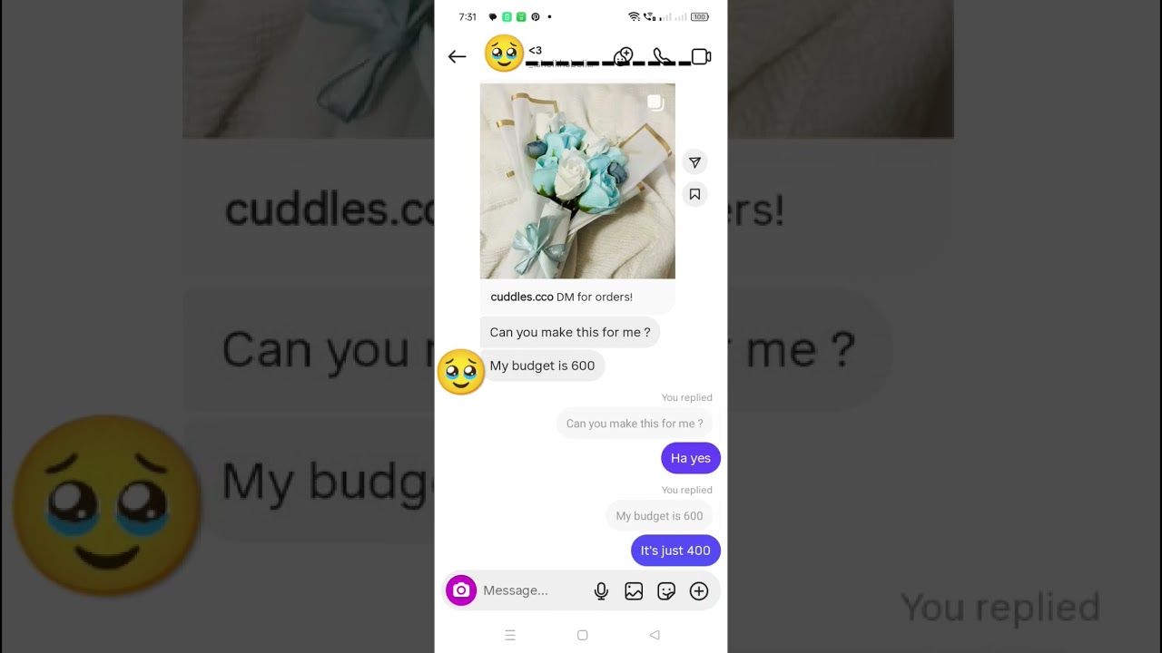 happy moment of the customer 🤍🎀