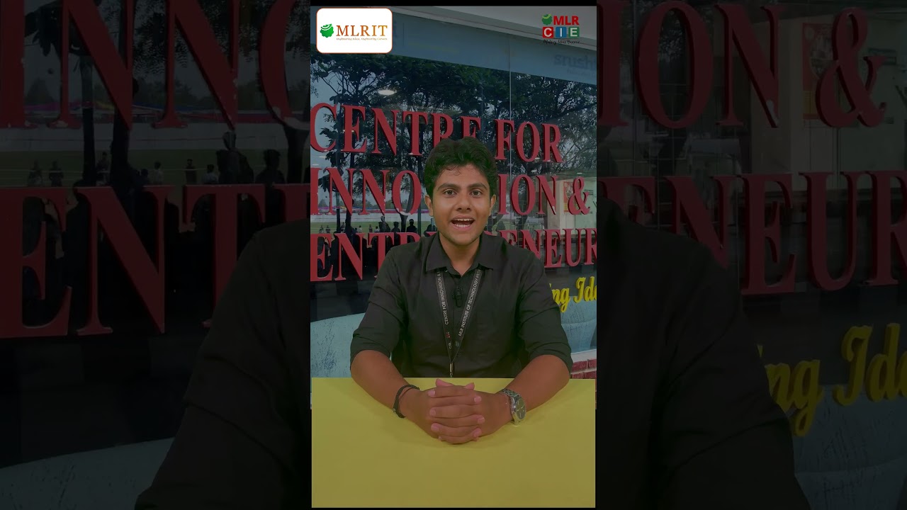 Our CIE Student Mr. Keerthan's Journey at MLRIT #bestengineeringcollege
