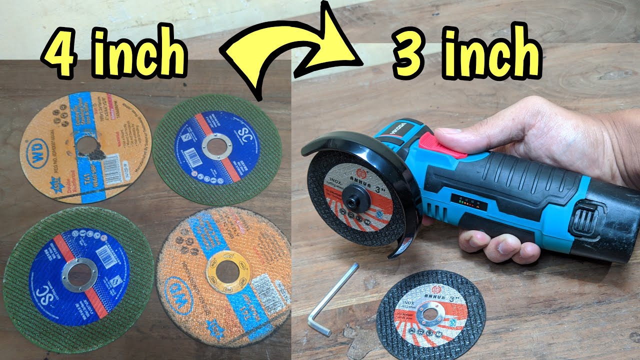 GAMPANG!! Cara Pasang Mata Gerinda 4 Inch Ke Cordless Gerinda Mini 3 Inch mirip mollar