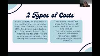 Frances Talledo, Oral Assessment 2, Short-Run Cost Curves, ECO 3101
