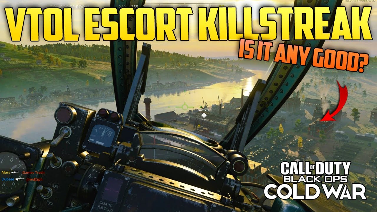 Is The VTOL Escort Killstreak Any Good? Call Of Duty Black Ops Cold