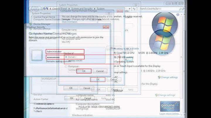 How to join Domain in Windows Server 2008R2