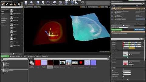 Unreal Engine 4 - 2d water simulation