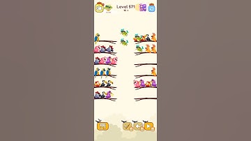 Bird sort color game level 571 #games #gamedesign #gameartdesign #gamelevel #gaming #gamedesigning