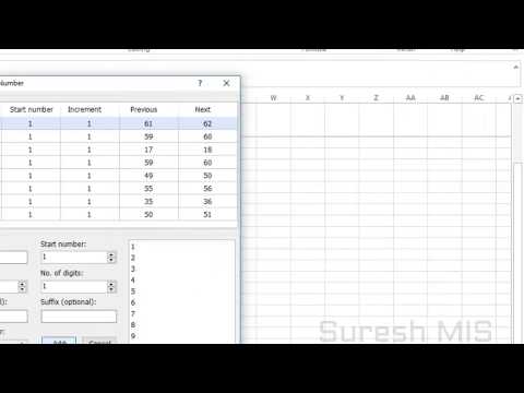How to set Number sequence to Filtered data in Excel @SureshChilamakuru