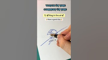 Eagle signature ✍️#shorts #signature #trending #gelpen #youtube