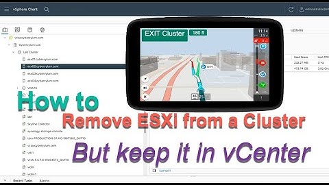 Remove Host from Cluster - but keep it in vCenter