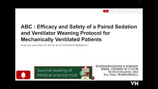 ABC  Efficacy and Safety of a Paired Sedation and Ventilator Weaning Protocol for Mechanically Venti screenshot 2