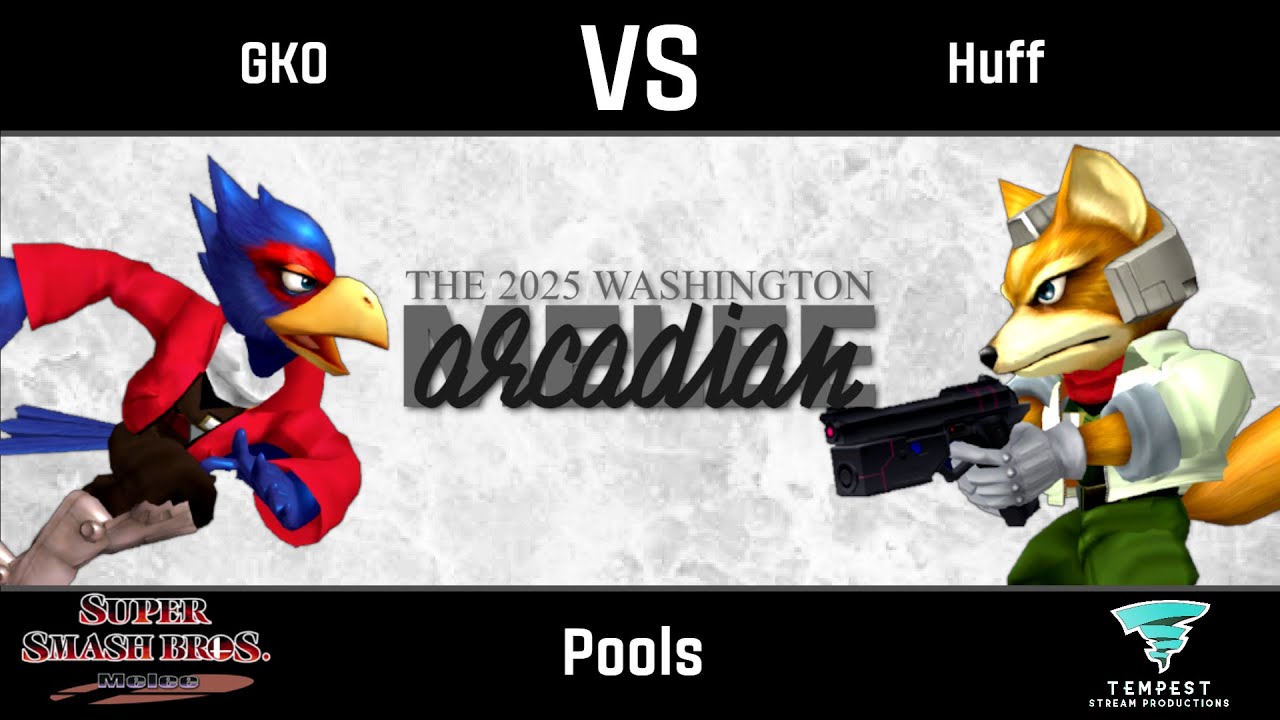 GKO (Falco) vs Huff (Fox) - Melee Pools -  WA Melee Arcadian 2025