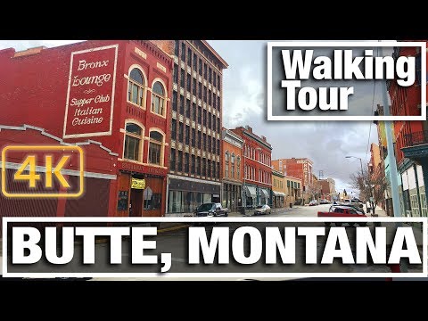 4K City Walks: Butte, Montana Virtual Treadmill Walking Tour No. 2