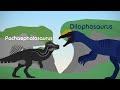 Pachycephalosaurus Vs. Dilophosaurus | Sticknodes Animation