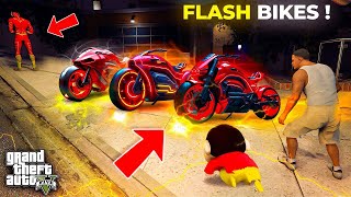 FRANKLIN & SHINCHAN Planing To Steal Flash Man Bike and Got Fastest Flash Bike IN GTA 5 Tamil| Gta 5