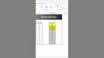 How to Sort Data in Excel #excel #sort #by color #howto #alphabetical #lowtohigh #hightolow
