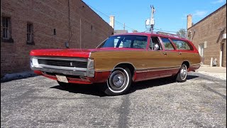 1970 Plymouth Sport Suburban Station Wagon in Red & 383 Engine Sound My Car Story with Lou Costabile