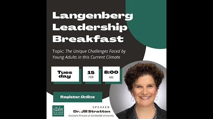 Langenberg Leadership Forum with Dr Jill Stratton ...