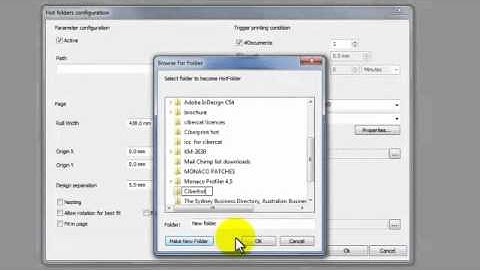 Ciberprint hot folder setup