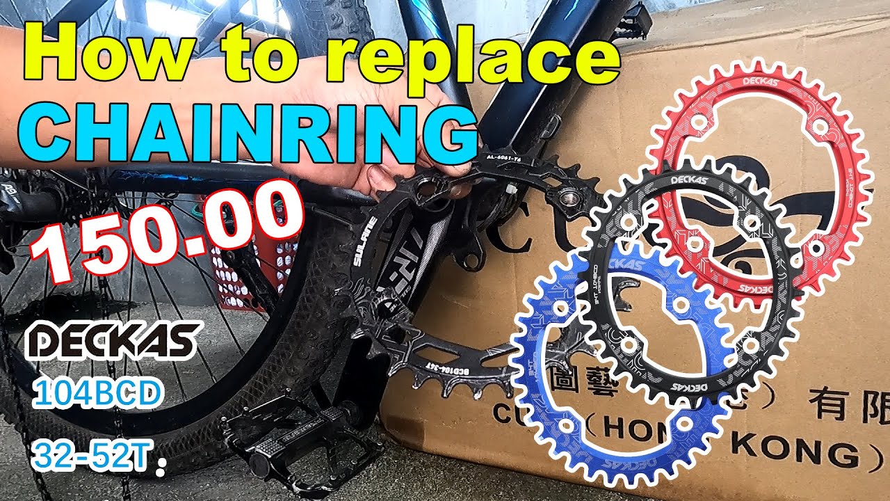 How to replace chainring 150pesos only YouTube