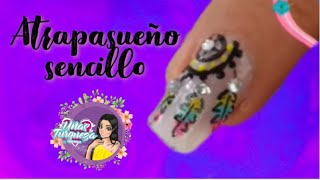 Uñas Turqueza/ Atrapa sueños sencillo en uñas/ Nails