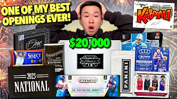 *MY BEST OPENING EVER?! 😱🔥* 10 of the RAREST & CRAZIEST BOXES EVER MADE ($20,000)!