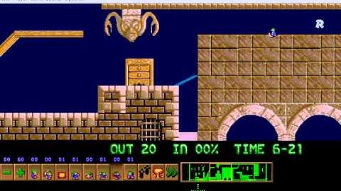 Lemmings custom: Middle Age Mining Technique