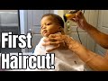 BABY'S FIRST HAIRCUT! | VLOG