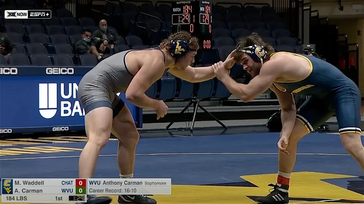 184lbs Matthew Waddell (UTC) dec Anthony Carman (W...