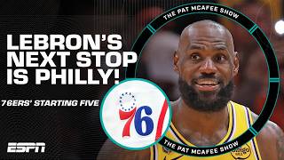 The Philadelphia 76ers’ starting five now includes LEBRON JAMES! 👀🔥 | First Take