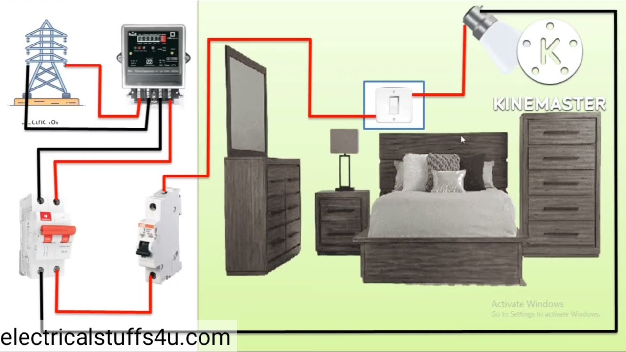 Bed switch के कनेक्शन कैसे करते है ll Bed switch connection in hindi ll ...