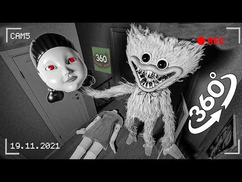 VR 360° Poppy Playtime Huggy Wuggy found the Killer Doll and did it ...? / 360 Video