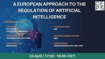 A European approach to the regulation of artificial intelligence