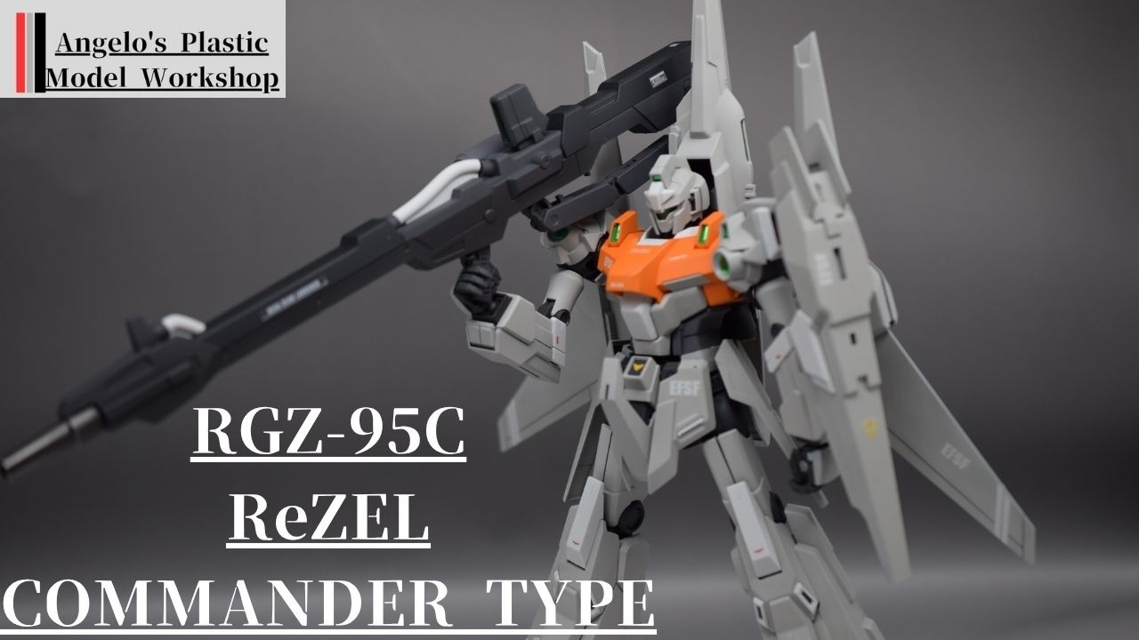 MG リゼル（隊長機）　メタリック全塗装　組立済み完成品　ガンプラ MG リゼル隊長機全塗装制作 - YouTube