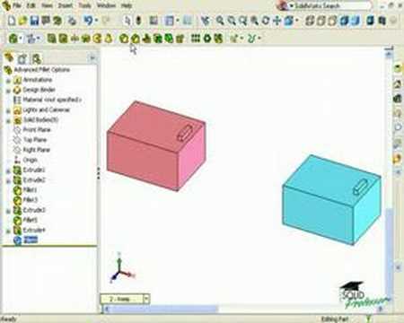 SolidWorks Tutorials by SolidProfessor Fillet Options