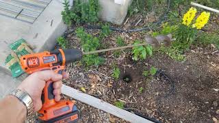 Hand-held Auger a back saver