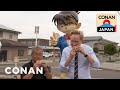 Conan Visits Conan Town In Japan | CONAN on TBS