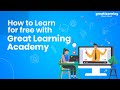 How to learn for free with great learning academy  great learning academy  great learning