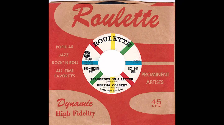 Bertha Colbert  Teardrops On A Letter (Roulette) 1...
