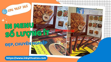 In menu số lượng ít TPHCM - 096 4657 365 - In Kỹ Thuật Số Since 2006