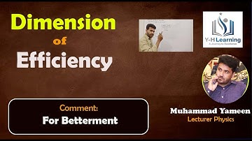 Dimension of Efficiency | Yhlearning