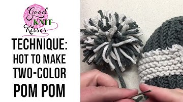 How to Make 2 color Pompom (CC)